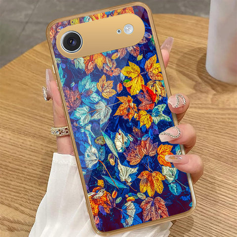 iPhone 17 Air - Floral Series 2 - HQ Premium Shine Durable Golden Electroplate Case