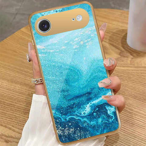 iPhone 17 Air - Mystic Marble Series - HQ Premium Shine Durable Golden Electroplate Case