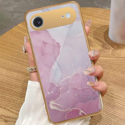 iPhone 17 Air - Mystic Marble Series - HQ Premium Shine Durable Golden Electroplate Case