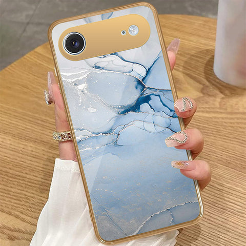 iPhone 17 Air - Mystic Marble Series - HQ Premium Shine Durable Golden Electroplate Case