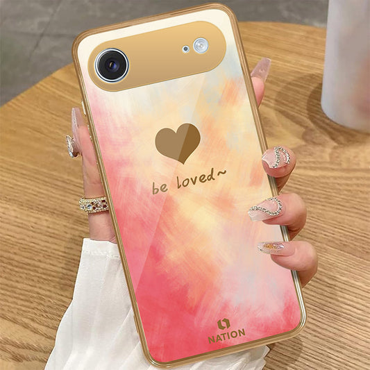 iPhone 17 Air - Onation Heart Series - HQ Premium Shine Durable Golden Electroplate Case