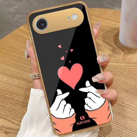 iPhone 17 Air - Onation Heart Series - HQ Premium Shine Durable Golden Electroplate Case