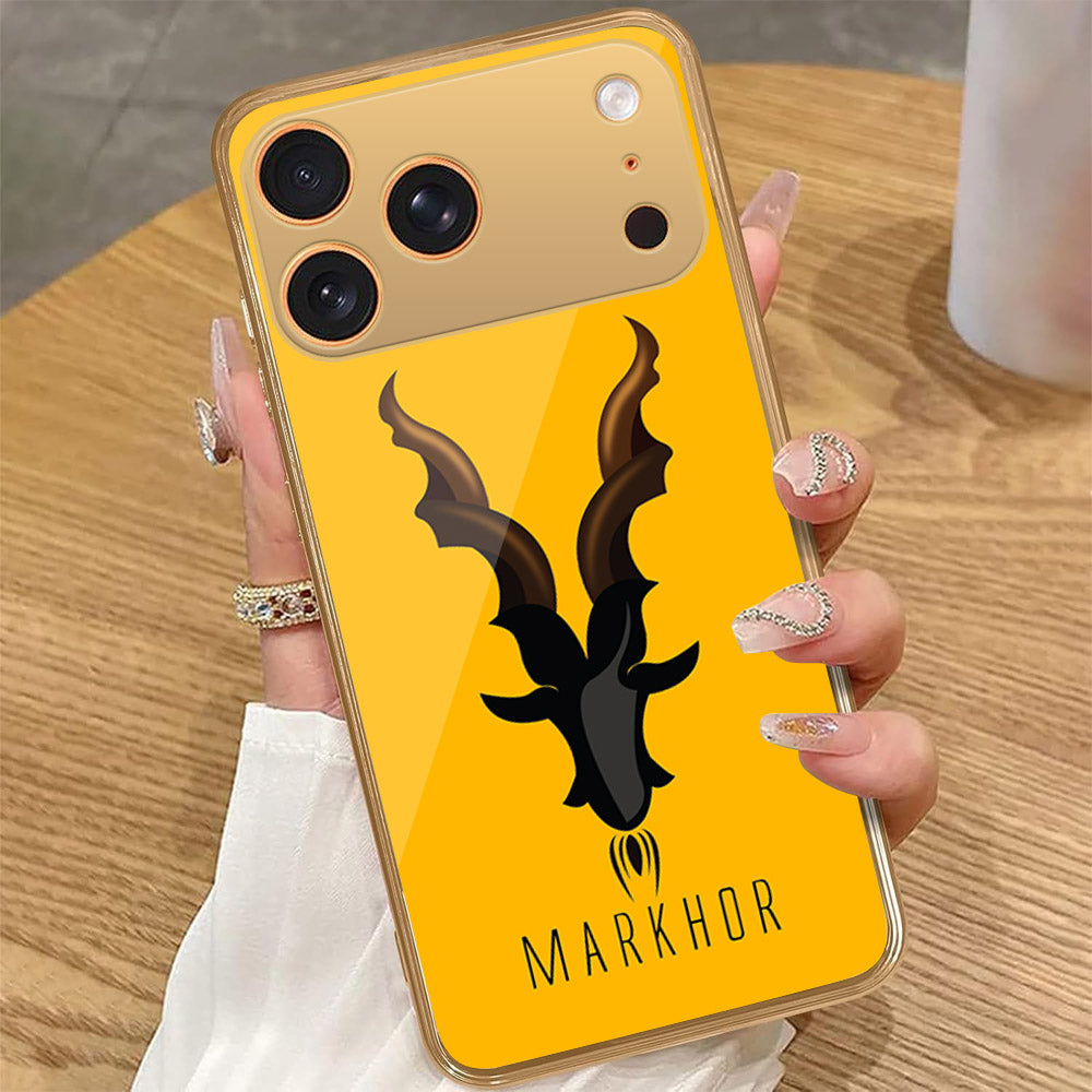 iPhone 17 Pro Max - Markhor Series - HQ Premium Shine Durable Golden Electroplate Case