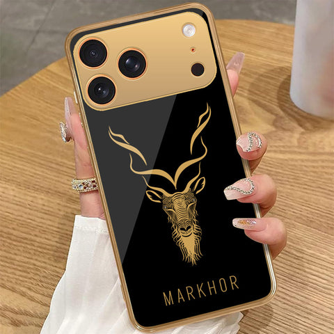 iPhone 17 Pro Max - Markhor Series - HQ Premium Shine Durable Golden Electroplate Case