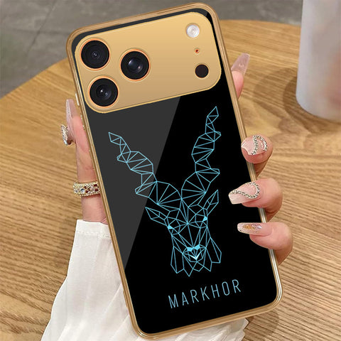 iPhone 17 Pro Max - Markhor Series - HQ Premium Shine Durable Golden Electroplate Case