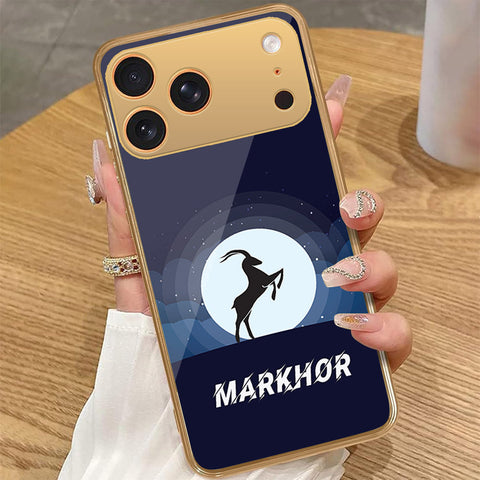iPhone 17 Pro Max - Markhor Series - HQ Premium Shine Durable Golden Electroplate Case