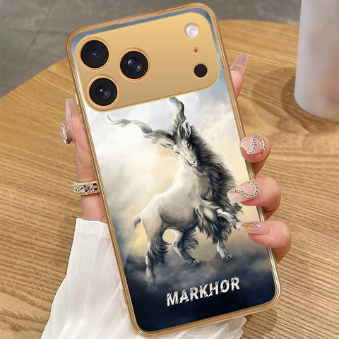 iPhone 17 Pro Max - Markhor Series - HQ Premium Shine Durable Golden Electroplate Case