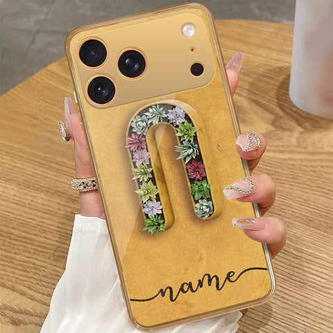 iPhone 17 Pro Max - Personalized Alphabet Series - HQ Premium Shine Durable Golden Electroplate Case