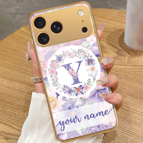 iPhone 17 Pro Max - Personalized Alphabet Series - HQ Premium Shine Durable Golden Electroplate Case