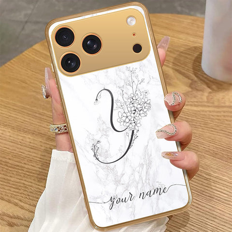 iPhone 17 Pro Max - Personalized Alphabet Series - HQ Premium Shine Durable Golden Electroplate Case