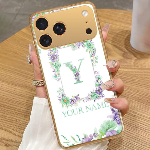 iPhone 17 Pro Max - Personalized Alphabet Series - HQ Premium Shine Durable Golden Electroplate Case