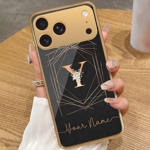iPhone 17 Pro Max - Personalized Alphabet Series - HQ Premium Shine Durable Golden Electroplate Case