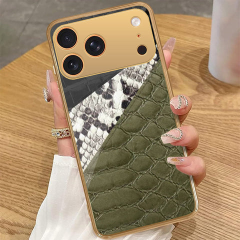 iPhone 17 Pro Max - Printed Skins Series - HQ Premium Shine Durable Golden Electroplate Case