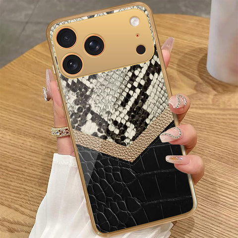 iPhone 17 Pro Max - Printed Skins Series - HQ Premium Shine Durable Golden Electroplate Case