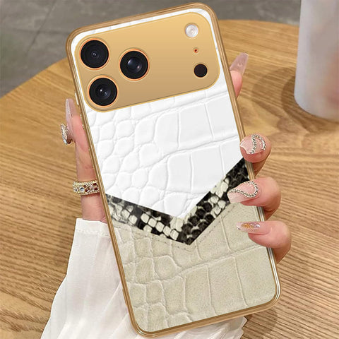 iPhone 17 Pro Max - Printed Skins Series - HQ Premium Shine Durable Golden Electroplate Case