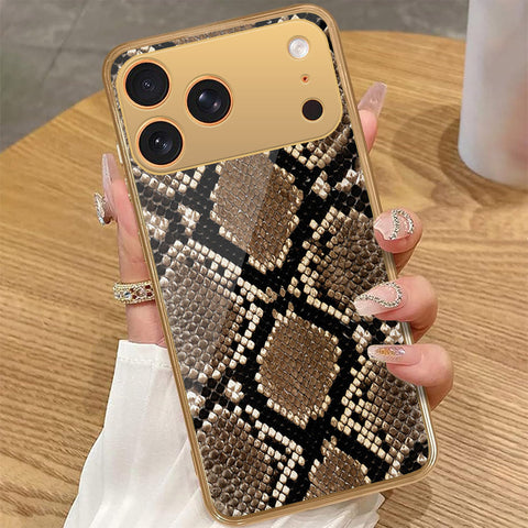 iPhone 17 Pro Max - Printed Skins Series - HQ Premium Shine Durable Golden Electroplate Case