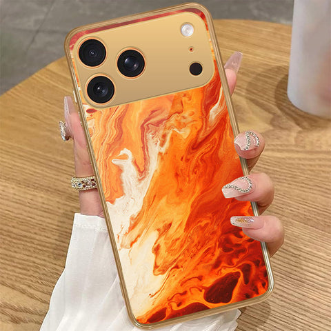 iPhone 17 Pro Max - Mystic Marble Series - HQ Premium Shine Durable Golden Electroplate Case