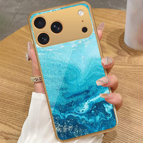 iPhone 17 Pro Max - Mystic Marble Series - HQ Premium Shine Durable Golden Electroplate Case