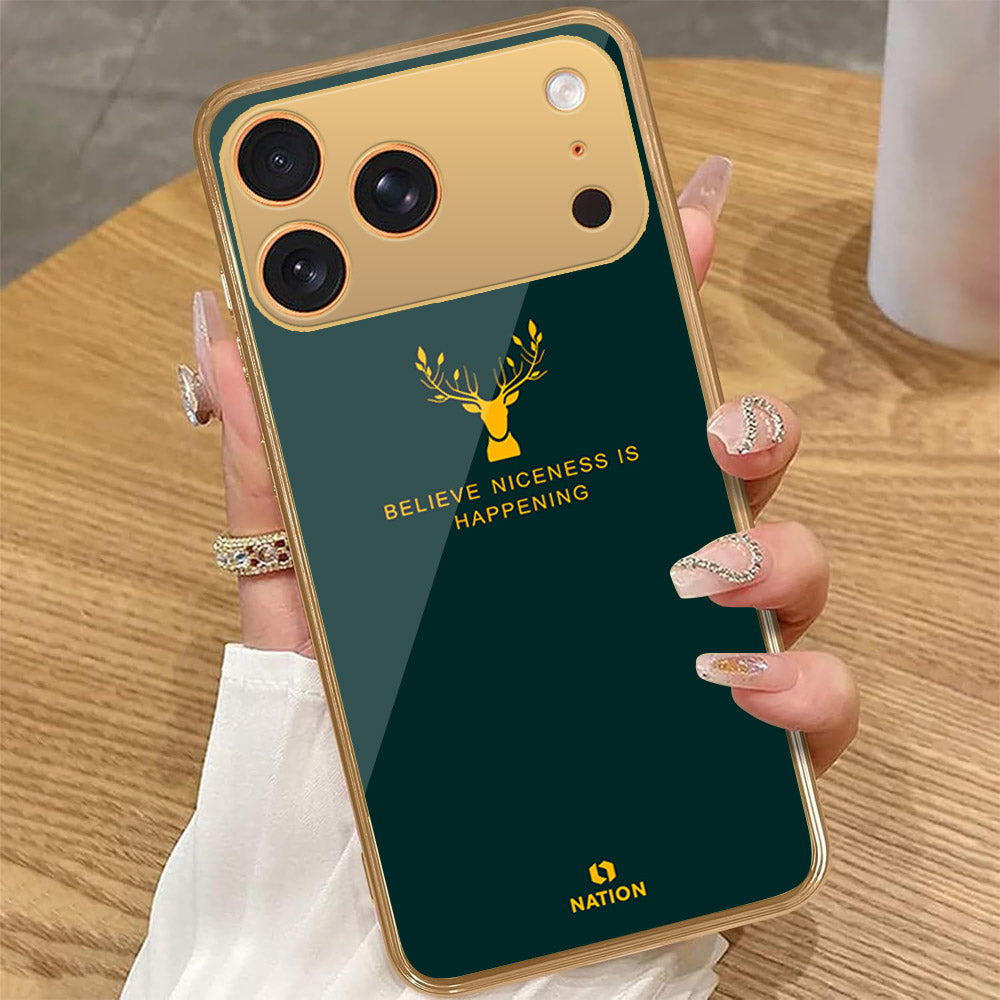 iPhone 17 Pro Max - Nice Series - HQ Premium Shine Durable Golden Electroplate Case