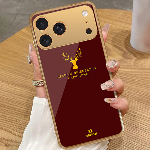 iPhone 17 Pro Max - Nice Series - HQ Premium Shine Durable Golden Electroplate Case