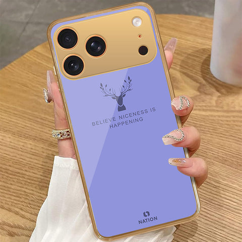 iPhone 17 Pro Max - Nice Series - HQ Premium Shine Durable Golden Electroplate Case