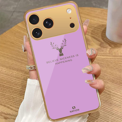 iPhone 17 Pro Max - Nice Series - HQ Premium Shine Durable Golden Electroplate Case