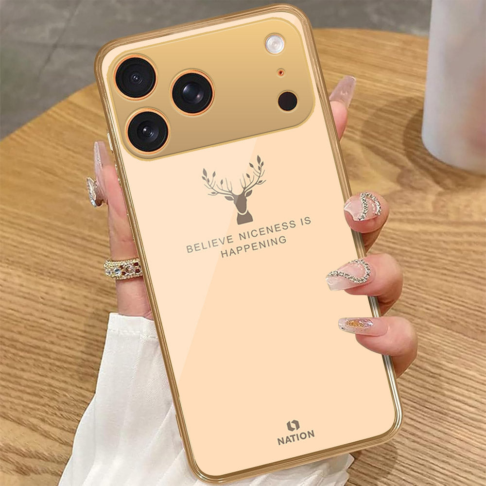 iPhone 17 Pro Max - Nice Series - HQ Premium Shine Durable Golden Electroplate Case (Fast Delivery)