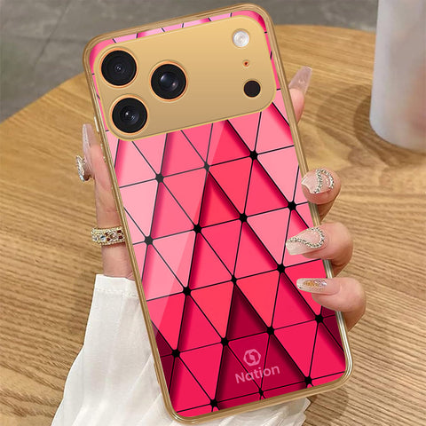 iPhone 17 Pro Max - Onation Pyramid Series - HQ Premium Shine Durable Golden Electroplate Case