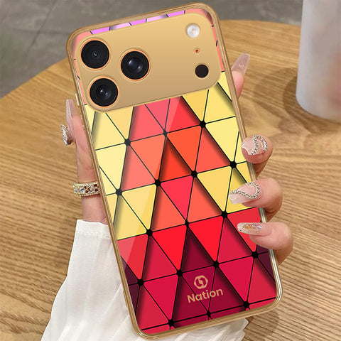 iPhone 17 Pro Max - Onation Pyramid Series - HQ Premium Shine Durable Golden Electroplate Case