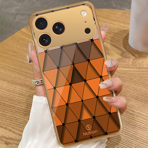 iPhone 17 Pro Max - Onation Pyramid Series - HQ Premium Shine Durable Golden Electroplate Case