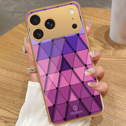 iPhone 17 Pro Max - Onation Pyramid Series - HQ Premium Shine Durable Golden Electroplate Case