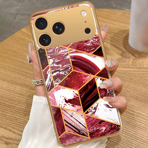 iPhone 17 Pro Max - O'Nation Shades of Marble Series - HQ Premium Shine Durable Golden Electroplate Case