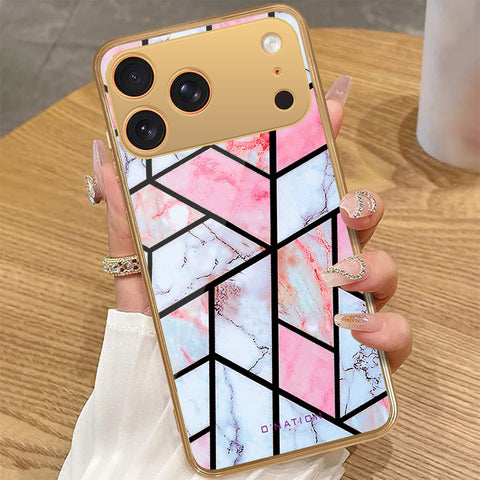 iPhone 17 Pro Max - O'Nation Shades of Marble Series - HQ Premium Shine Durable Golden Electroplate Case