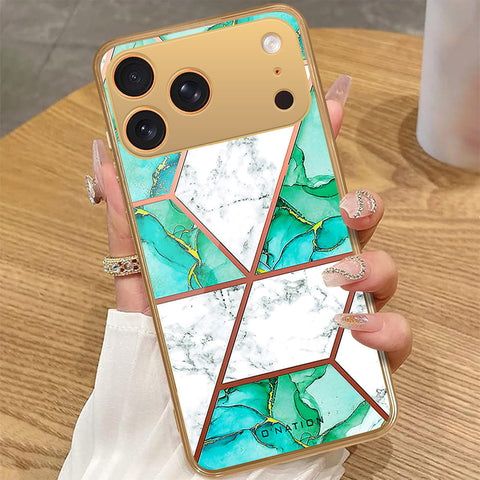 iPhone 17 Pro Max - O'Nation Shades of Marble Series - HQ Premium Shine Durable Golden Electroplate Case