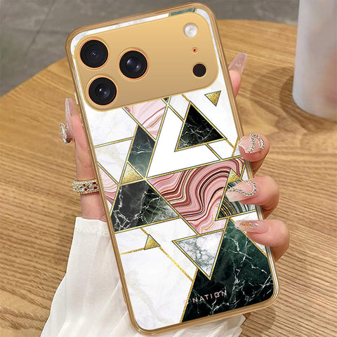 iPhone 17 Pro Max - O'Nation Shades of Marble Series - HQ Premium Shine Durable Golden Electroplate Case