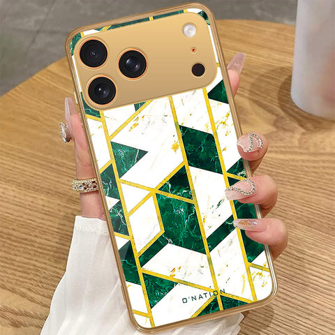 iPhone 17 Pro Max - O'Nation Shades of Marble Series - HQ Premium Shine Durable Golden Electroplate Case
