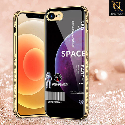 iPhone 8 / 7 Cover - Limitless Series - Premium Electroplated Shutterproof Case Soft Silicon Borders Case