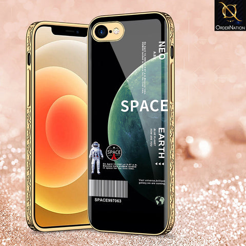 iPhone 8 / 7 Cover - Limitless Series - Premium Electroplated Shutterproof Case Soft Silicon Borders Case