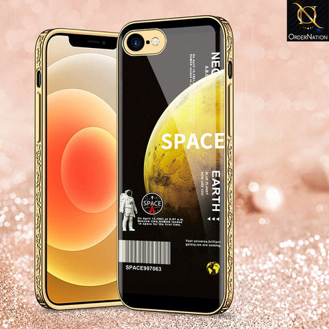 iPhone 8 / 7 Cover - Limitless Series - Premium Electroplated Shutterproof Case Soft Silicon Borders Case