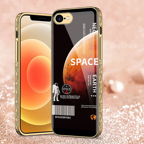 iPhone 8 / 7 Cover - Limitless Series - Premium Electroplated Shutterproof Case Soft Silicon Borders Case