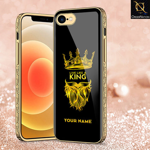 iPhone 8 / 7 Cover - Gold Series - Premium Electroplated Shutterproof Case Soft Silicon Borders Case