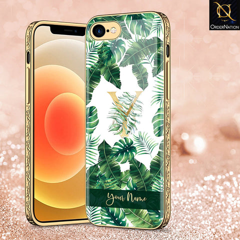 iPhone 8 / 7 Cover - Personalized Alphabet Series - Premium Electroplated Shutterproof Case Soft Silicon Borders Case