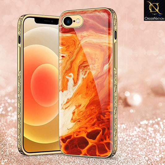 iPhone 8 / 7 Cover - Mystic Marble Series - Premium Electroplated Shutterproof Case Soft Silicon Borders Case