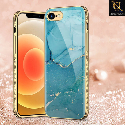 iPhone 8 / 7 Cover - Mystic Marble Series - Premium Electroplated Shutterproof Case Soft Silicon Borders Case