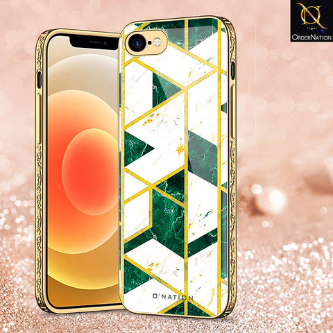 iPhone 8 / 7 Cover - O'Nation Shades of Marble Series - Premium Electroplated Shutterproof Case Soft Silicon Borders Case