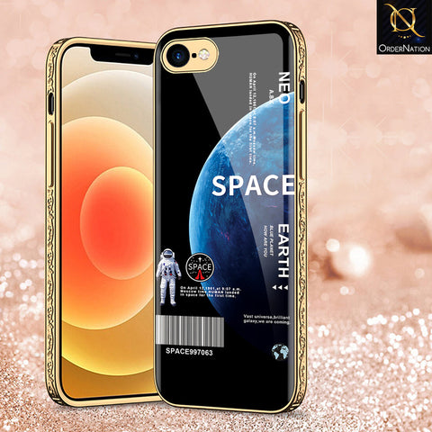 iPhone 8 / 7 Cover - Limitless Series - Premium Electroplated Shutterproof Case Soft Silicon Borders Case