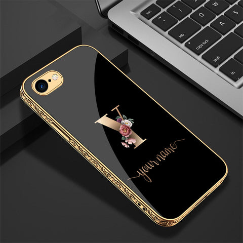 iPhone 8 / 7 Cover - Personalized Alphabet Series - Premium Electroplated Shutterproof Case Soft Silicon Borders Case