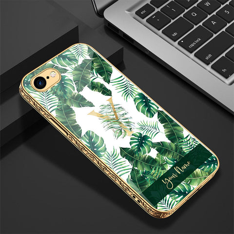 iPhone 8 / 7 Cover - Personalized Alphabet Series - Premium Electroplated Shutterproof Case Soft Silicon Borders Case