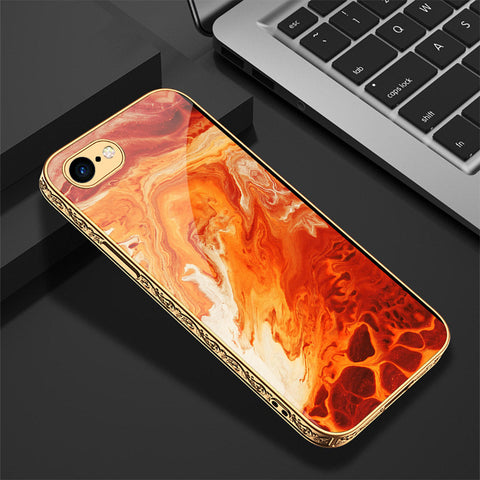 iPhone 8 / 7 Cover - Mystic Marble Series - Premium Electroplated Shutterproof Case Soft Silicon Borders Case