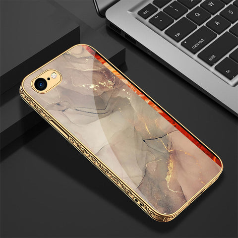 iPhone 8 / 7 Cover - Mystic Marble Series - Premium Electroplated Shutterproof Case Soft Silicon Borders Case
